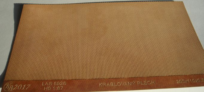Krablovaný plech 3D H0