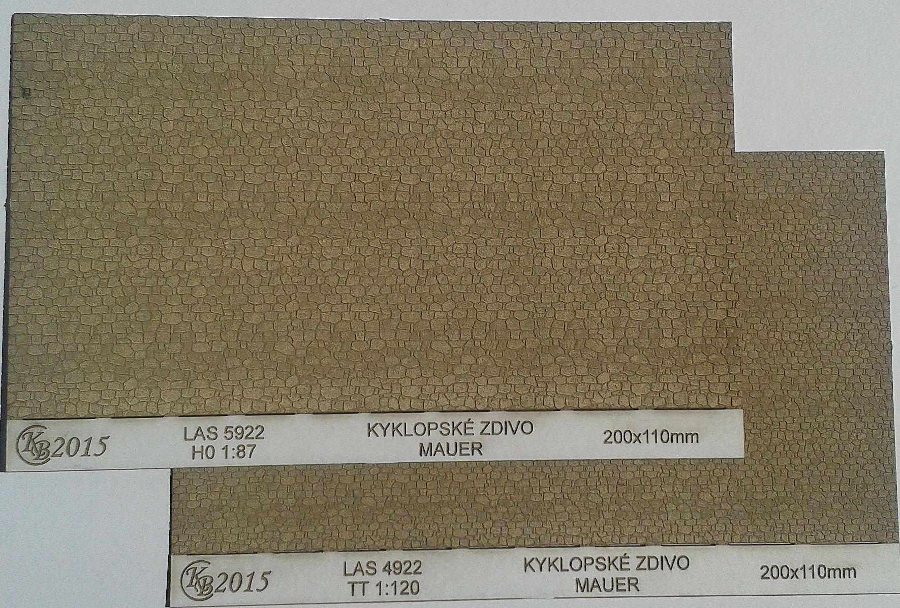 Kyklopské zdivo H0 3D