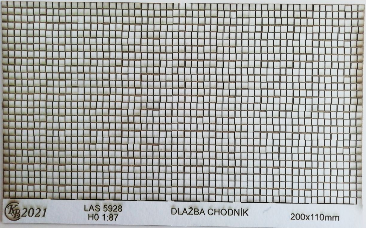 Chodníková dlažba nepravidelná H0