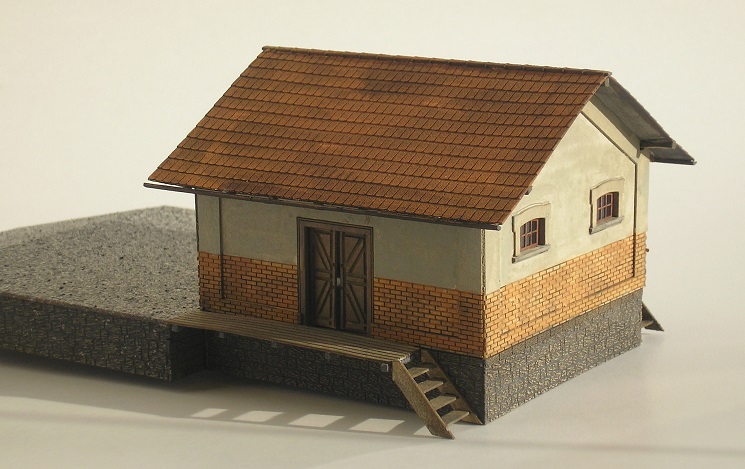 Zděný sklad KkStB 353/H  H0 "Mšené Lázně"