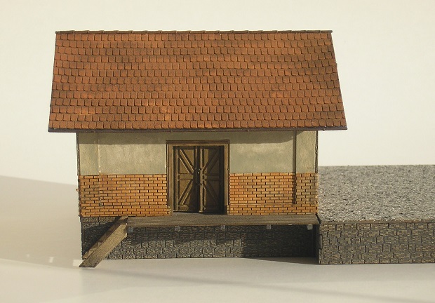 Zděný sklad KkStB 353/H  H0 "Mšené Lázně"