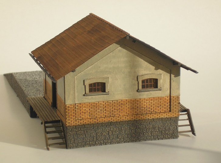 Zděný sklad KkStB 353/H  H0 "Mšené Lázně"