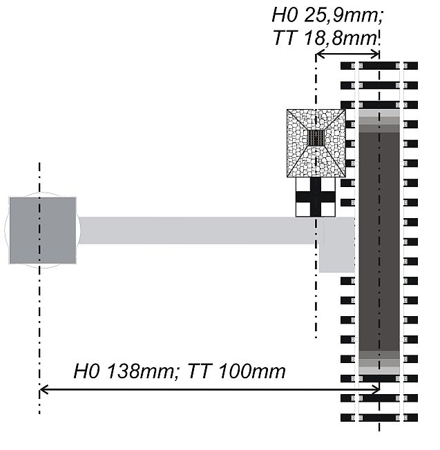 Studna s kalovou jámou a vod.jeřábem H0